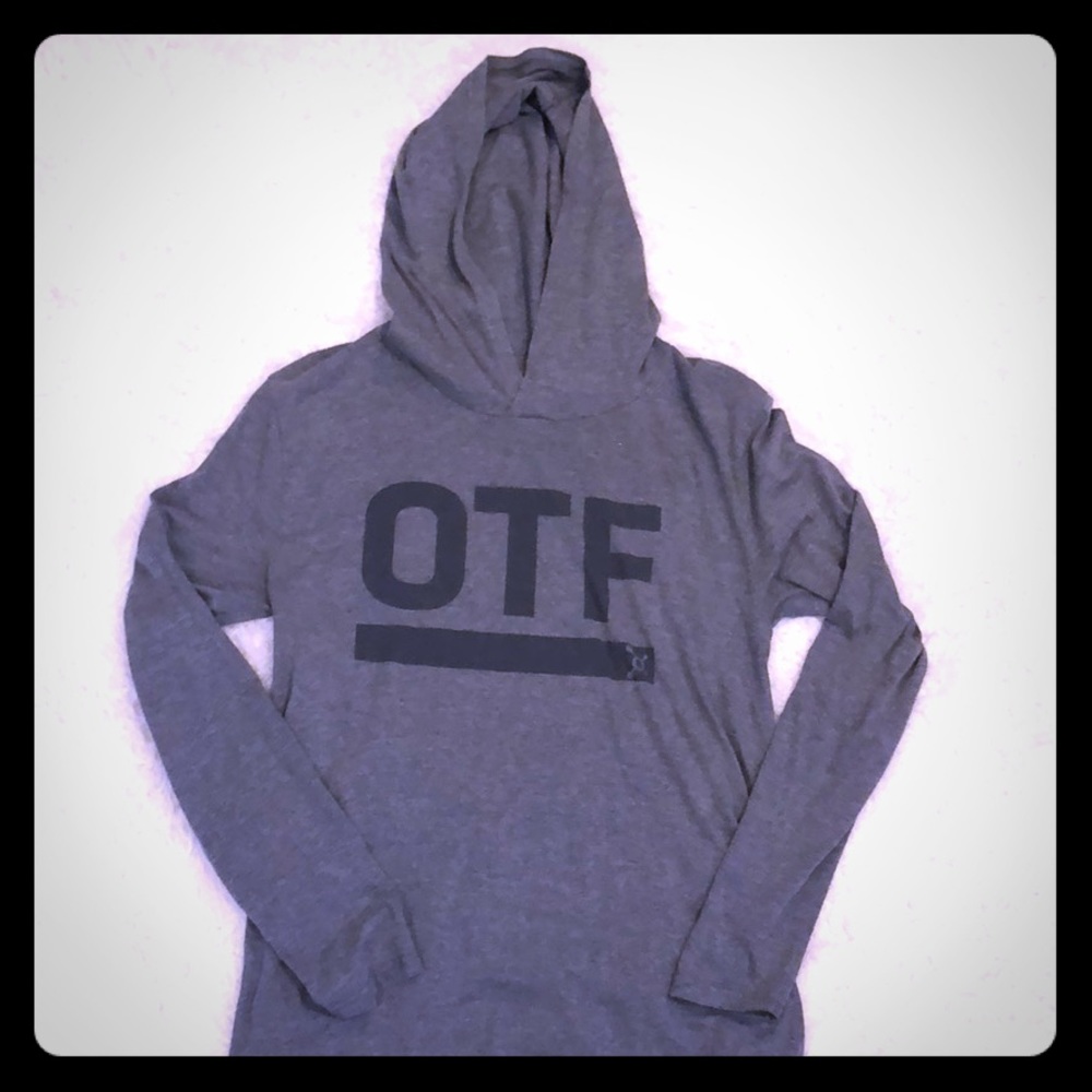 orangetheory fitness men’s long hooded shirt